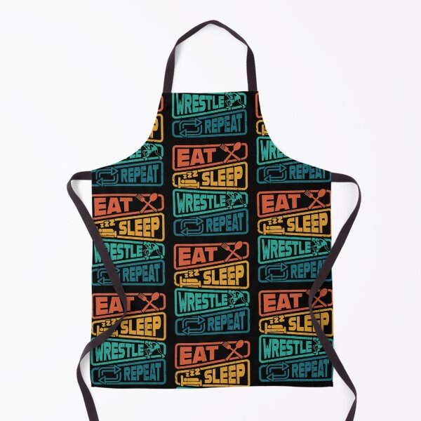 Item preview, Eat Sleep Wrestle Repeat Retro Graphic designed and sold by jmbeezee.
