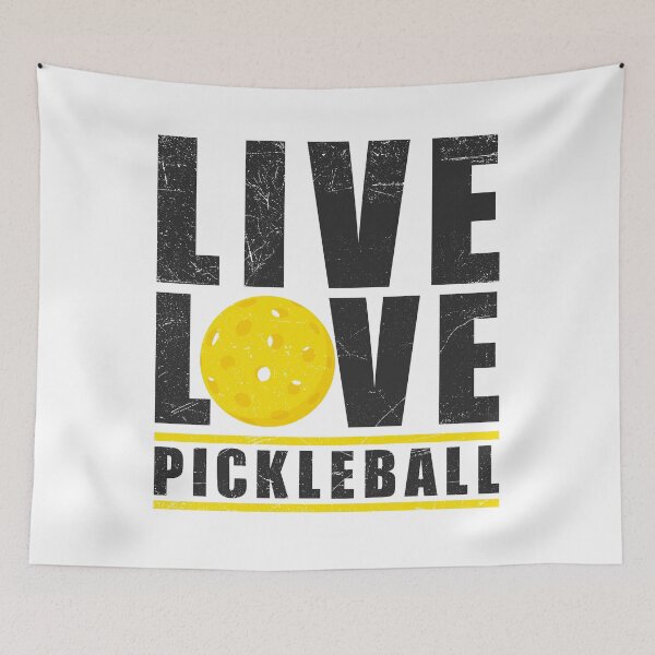 Item preview, Live Love Pickleball, Pickle Ball Player Funny Sports Game Lover Quote designed and sold by artworkathome.