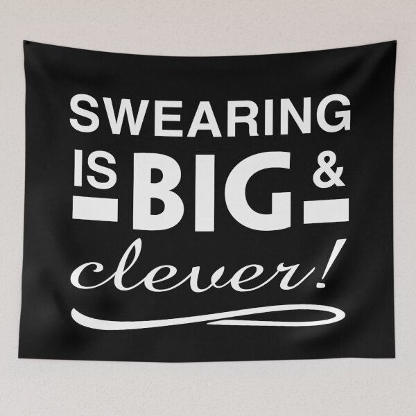 Item preview, Swearing is big and clever! designed and sold by DotorEaon.