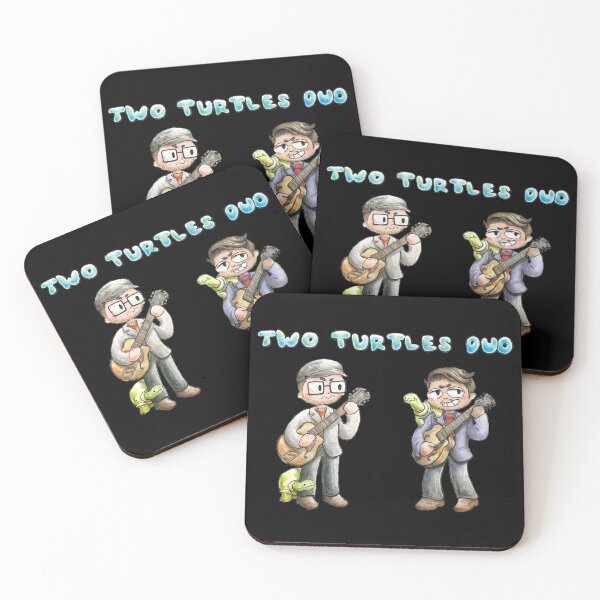 Item preview, Two Turtles Duo Logo with Characters designed and sold by twoturtlesduo.