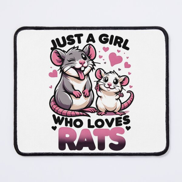 Item preview, Just a Girl Who Loves Rats - Whimsical Rats Love Design designed and sold by Studio-Mind.