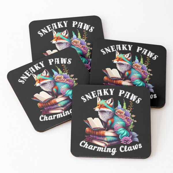 Item preview, Sneaky Paws, Charming Claws. fox quote designed and sold by FoxVibes.