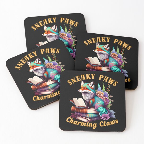 Item preview, Sneaky Paws, Charming Claws. fox saying designed and sold by FoxVibes.