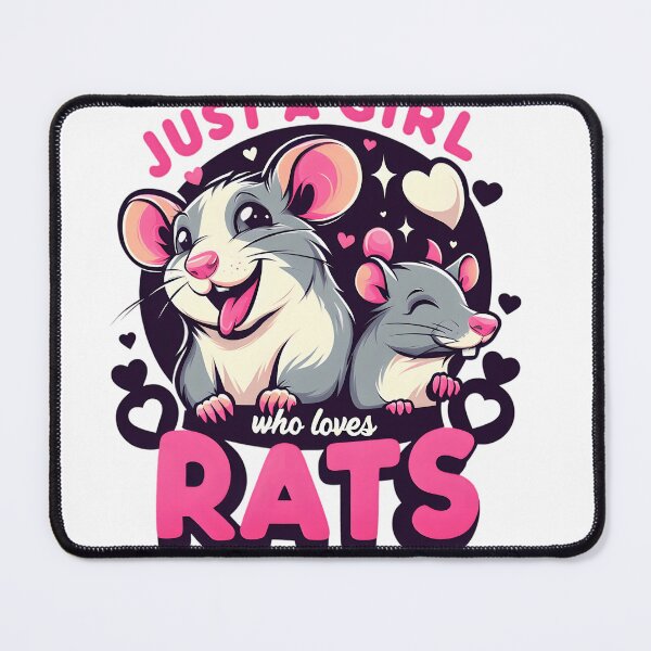 Item preview, Just a Girl Who Loves Rats - Whimsical Rats Love Design designed and sold by Studio-Mind.