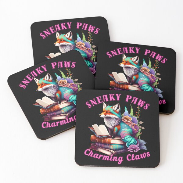 Item preview, Sneaky Paws, Charming Claws. fox foxes designed and sold by FoxVibes.