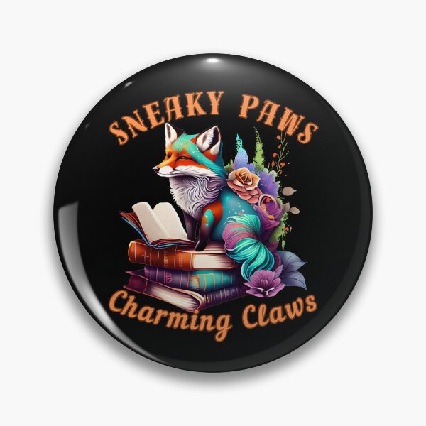 Item preview, Sneaky Paws, Charming Claws. fox watercolor designed and sold by FoxVibes.