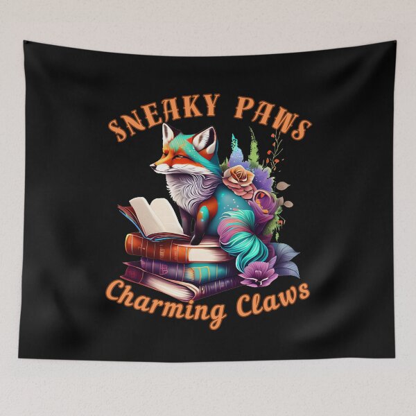 Item preview, Sneaky Paws, Charming Claws. fox watercolor designed and sold by FoxVibes.