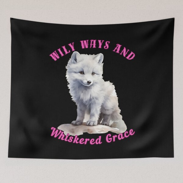 Item preview, Wily Ways And Whiskered Grace. cool fox designed and sold by FoxVibes.