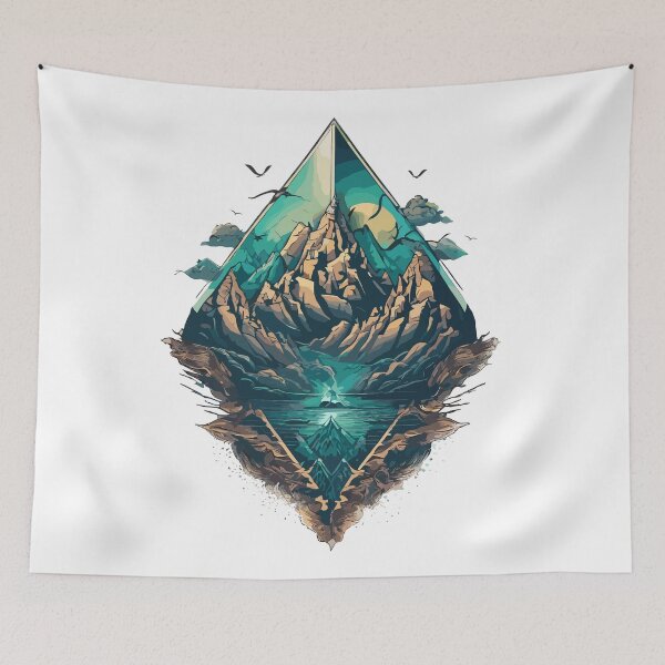 Item preview, Mountains 001 designed and sold by manifestroots.