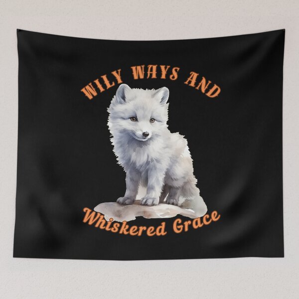 Item preview, Wily Ways And Whiskered Grace. fox portrait designed and sold by FoxVibes.