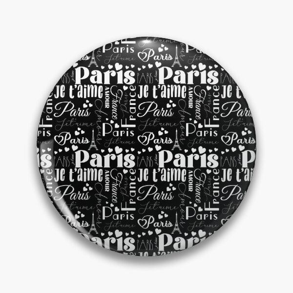 Item preview, Stylish Paris Love Affair Je Taime Typography Text Pattern designed and sold by ClaudiaFlores.