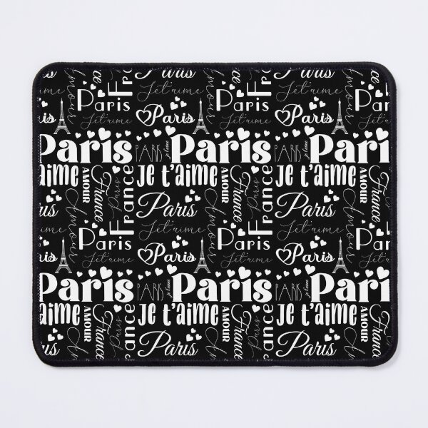 Item preview, Stylish Paris Love Affair Je Taime Typography Text Pattern designed and sold by ClaudiaFlores.