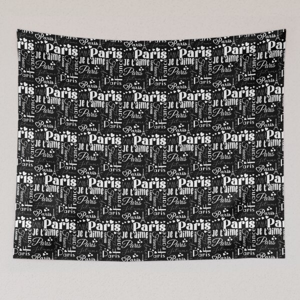 Item preview, Stylish Paris Love Affair Je Taime Typography Text Pattern designed and sold by ClaudiaFlores.