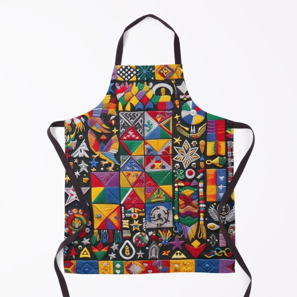 Item preview, Adinkra Symbols Inspired Tapestry Pattern 01 designed and sold by MyEbonyYou.