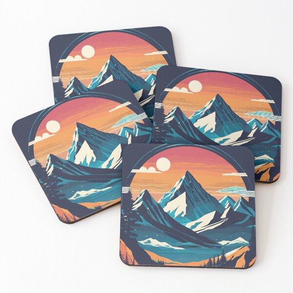 Item preview, Futuristic Mountains 002 designed and sold by manifestroots.