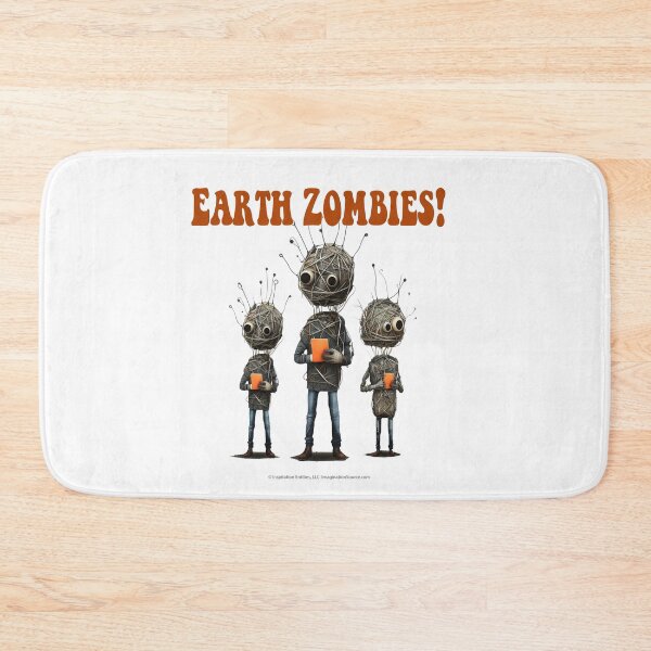 Item preview, Earth Zombies With Orange Pads - For Light Backgrounds designed and sold by The Imagination Source™.