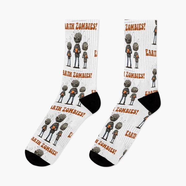 Item preview, Earth Zombies With Orange Pads - For Light Backgrounds designed and sold by The Imagination Source™.