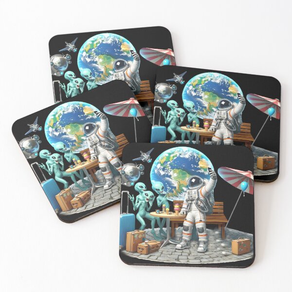 Item preview, Alien Encounter: Space Tourist Selfie designed and sold by jokesabroadco.