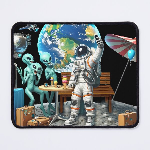 Item preview, Alien Encounter: Space Tourist Selfie designed and sold by jokesabroadco.