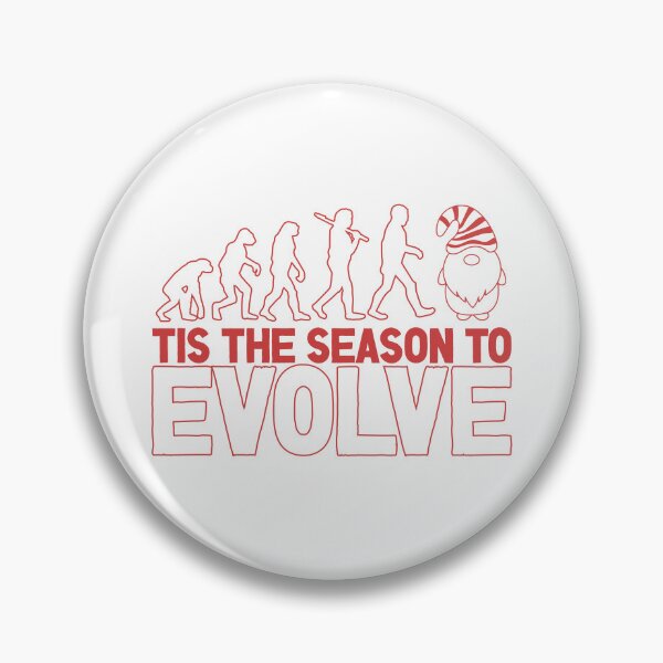 Item preview, Tis the Season to Evolve - Funny Human Evolution into Christmas Gnome (Red Design) designed and sold by Spiprinto.