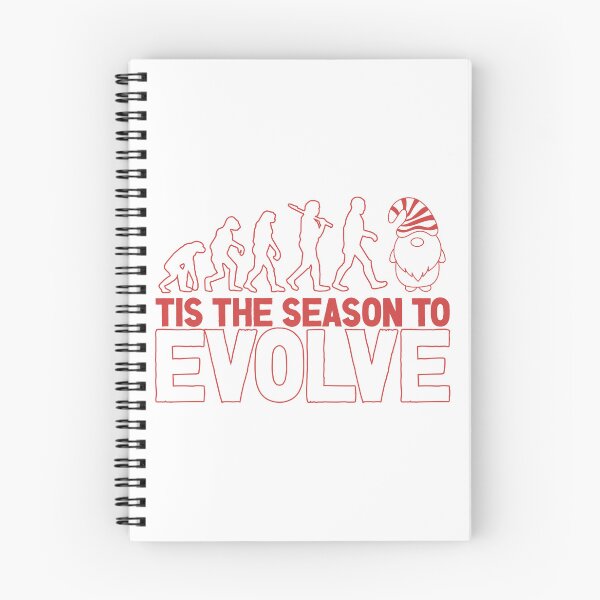 Item preview, Tis the Season to Evolve - Funny Human Evolution into Christmas Gnome (Red Design) designed and sold by Spiprinto.