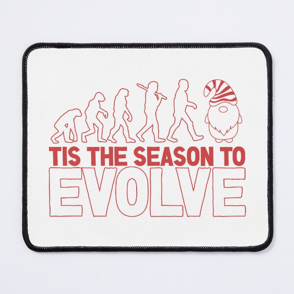 Item preview, Tis the Season to Evolve - Funny Human Evolution into Christmas Gnome (Red Design) designed and sold by Spiprinto.