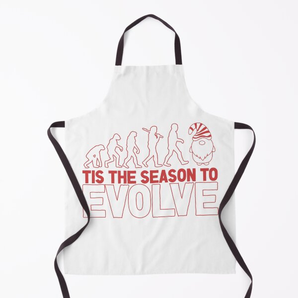 Item preview, Tis the Season to Evolve - Funny Human Evolution into Christmas Gnome (Red Design) designed and sold by Spiprinto.