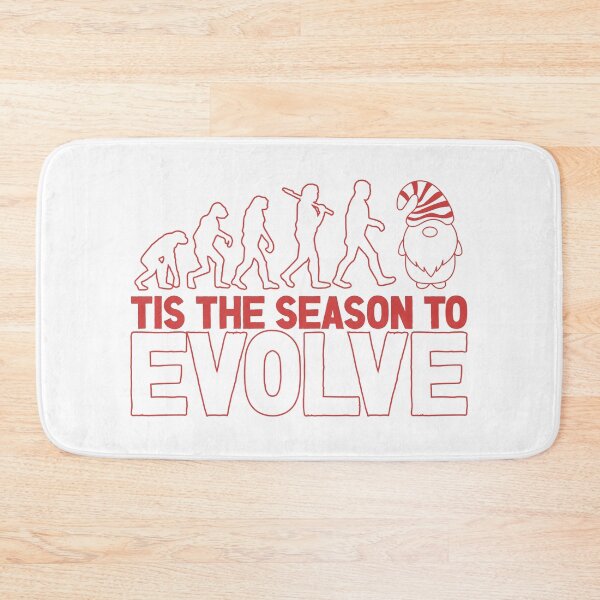 Item preview, Tis the Season to Evolve - Funny Human Evolution into Christmas Gnome (Red Design) designed and sold by Spiprinto.