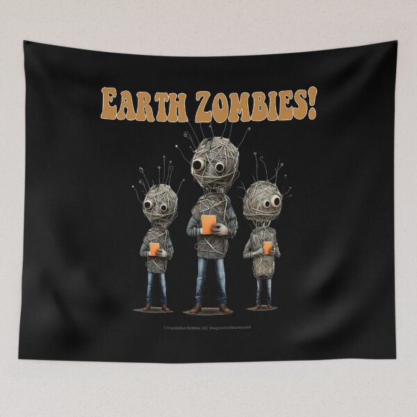 Item preview, Earth Zombies With Orange Pads -  For DARK Backgrounds designed and sold by The Imagination Source™.