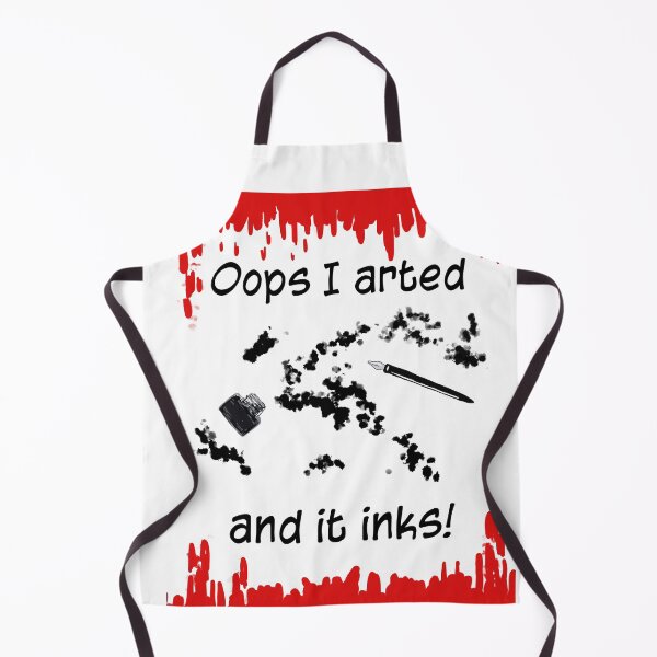 Item preview, Oops I arted and it inks!  Black white and red ink designed and sold by K Mussack.