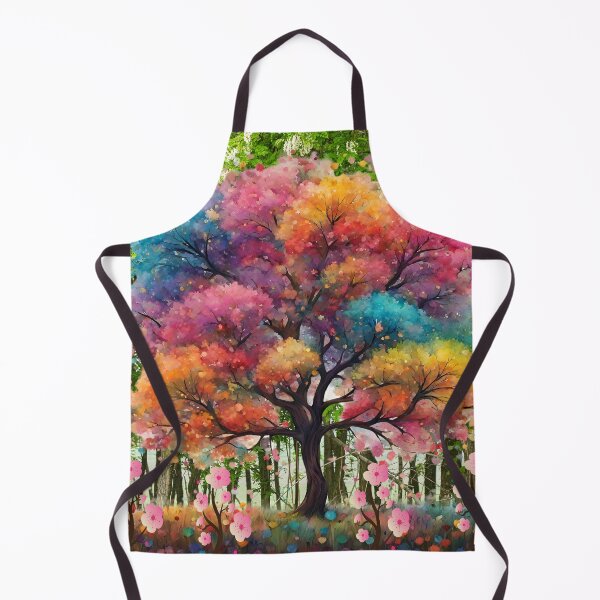 Item preview, Abstract vibrant Colorful Tree branches and leaves designed and sold by Modern-Tropical.