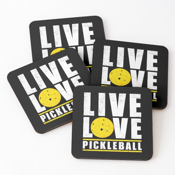 Item preview, Live Love Pickleball, Pickle Ball Player Funny Sports Game Lover Quote designed and sold by artworkathome.