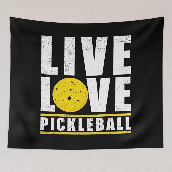 Item preview, Live Love Pickleball, Pickle Ball Player Funny Sports Game Lover Quote designed and sold by artworkathome.