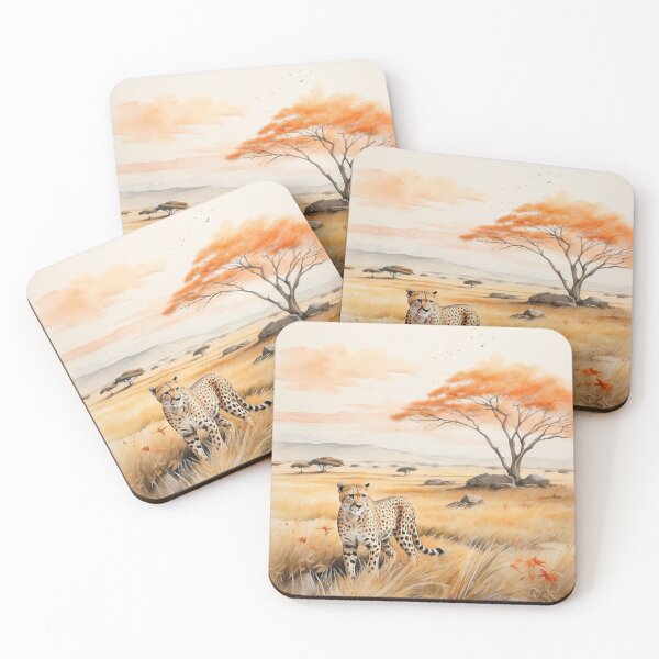 Item preview, 001 Cute Cheetah in a Serengeti Scene designed and sold by Alexis Art Collection.
