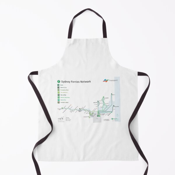 Item preview, Sydney Ferries Map designed and sold by woodenorigami.
