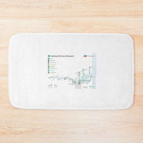 Item preview, Sydney Ferries Map designed and sold by woodenorigami.