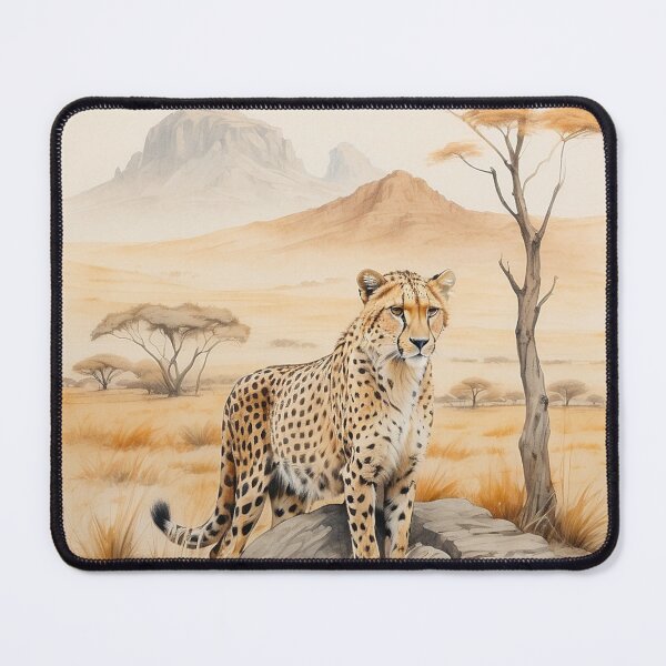 Item preview, 002 Cute Cheetah in a Serengeti Scene designed and sold by Alexis Art Collection.