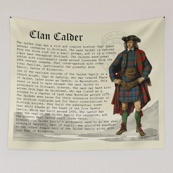 Item preview, Clan Calder Scottish History  designed and sold by BagTown Clans.