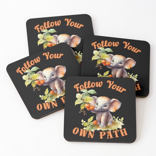 Item preview, Follow Your Own Path. elephant portrait designed and sold by ElephantVibes.