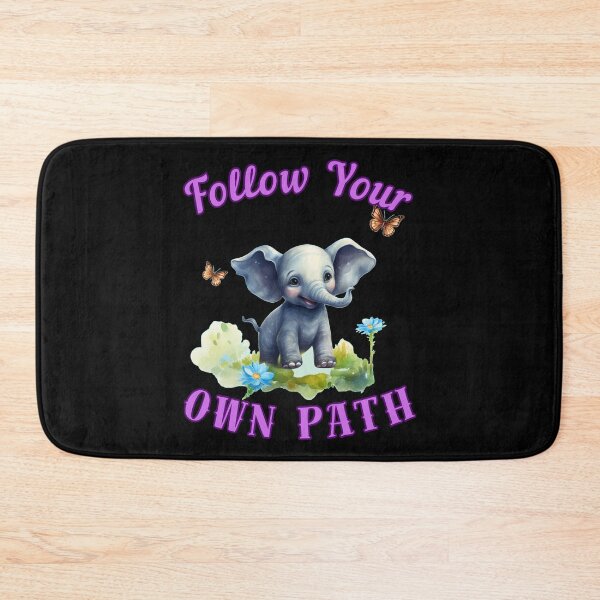 Item preview, Follow Your Own Path. elephant quote designed and sold by ElephantVibes.