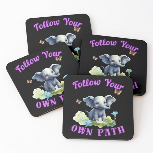 Item preview, Follow Your Own Path. elephant quote designed and sold by ElephantVibes.