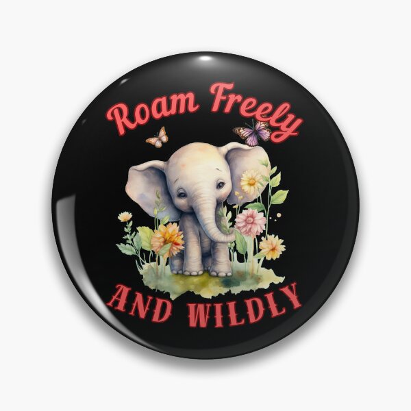 Item preview, Roam Freely And Wildly. colorful elephant designed and sold by ElephantVibes.