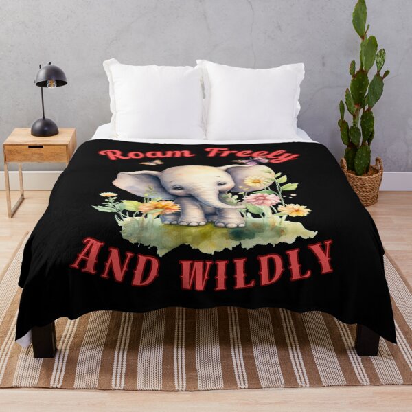 Item preview, Roam Freely And Wildly. colorful elephant designed and sold by ElephantVibes.