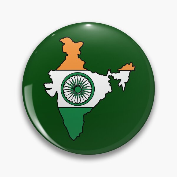 Item preview, India country shape flag designed and sold by Rachael Taylor.