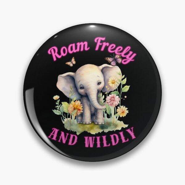 Item preview, Roam Freely And Wildly. elephant head designed and sold by ElephantVibes.