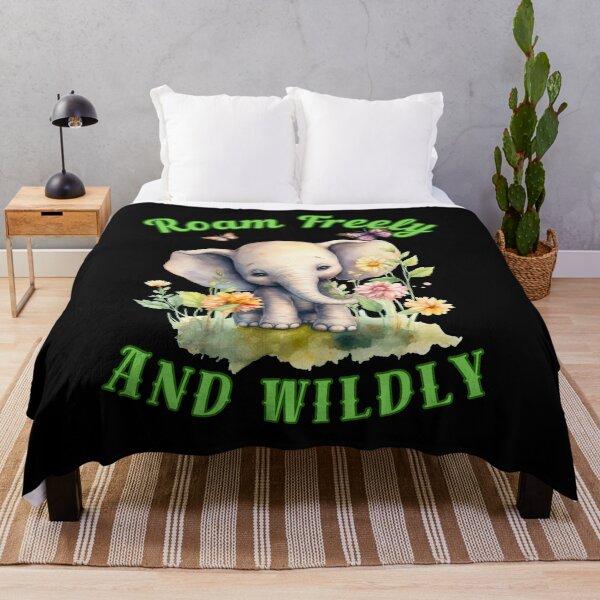 Item preview, Roam Freely And Wildly. elephant portrait designed and sold by ElephantVibes.