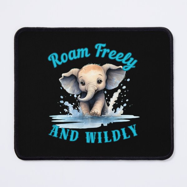 Item preview, Roam Freely And Wildly. adorable elephant designed and sold by ElephantVibes.
