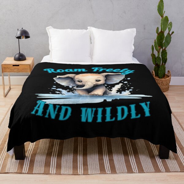 Item preview, Roam Freely And Wildly. adorable elephant designed and sold by ElephantVibes.