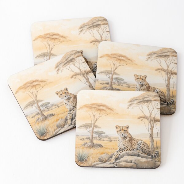 Item preview, 004 Cute Cheetah in a Serengeti Scene designed and sold by Alexis Art Collection.