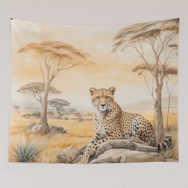 Item preview, 004 Cute Cheetah in a Serengeti Scene designed and sold by Alexis Art Collection.